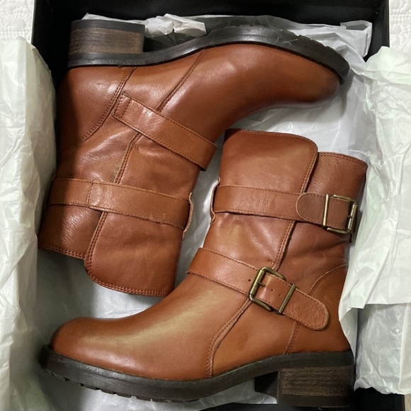 NEW Kurt Geiger London double strap biker boots - Picture 12 of 13